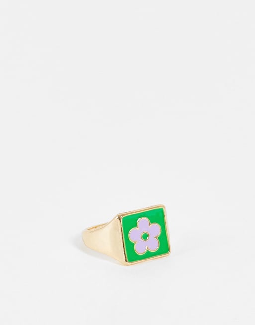 Vintage Supply - Monark-ring med blomster-design