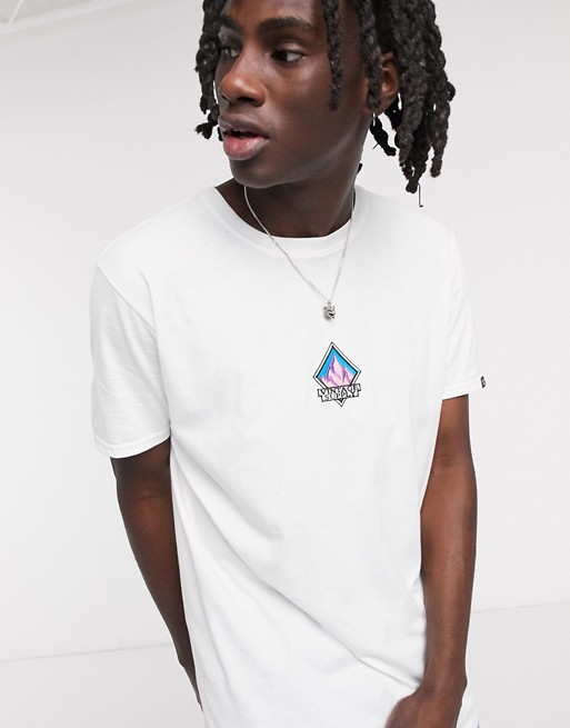 Vintage Supply Mountain embroidery t-shirt in white