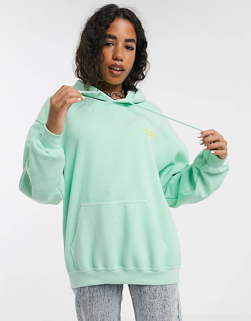 Vintage Supply oversized hoodie with embroidered chest logo | ASOS