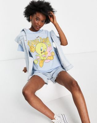 Vintage Supply oversized overdye t-shirt with tweety graphic - ASOS Price Checker