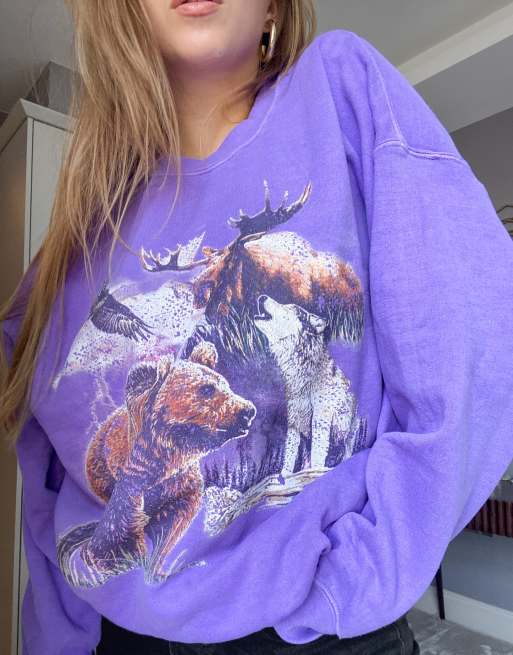 Vintage animal sweatshirt best sale