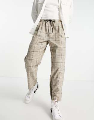 mens adidas plaid track pants