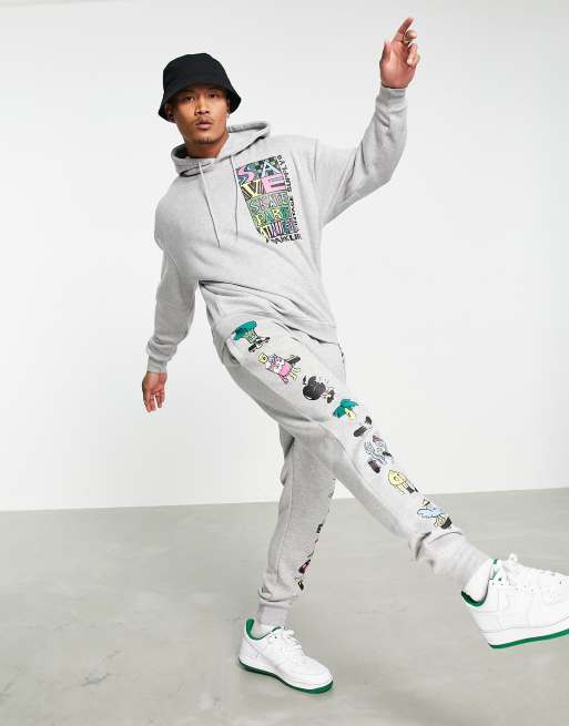Graphic hot sale sweatpants set