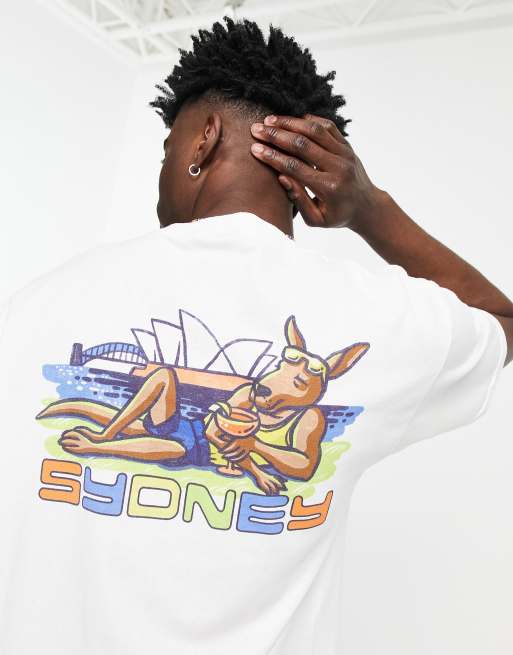 Vintage Supply t-shirt in white with Sydney back print