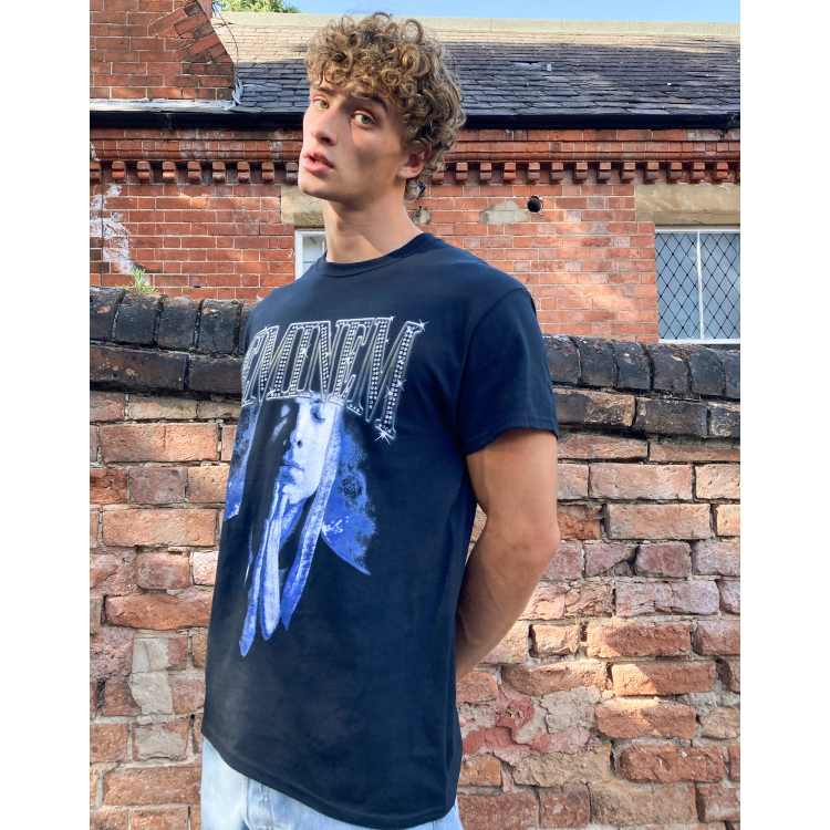 løn hylde ude af drift Vintage Supply t-shirt with Eminem print in black | ASOS