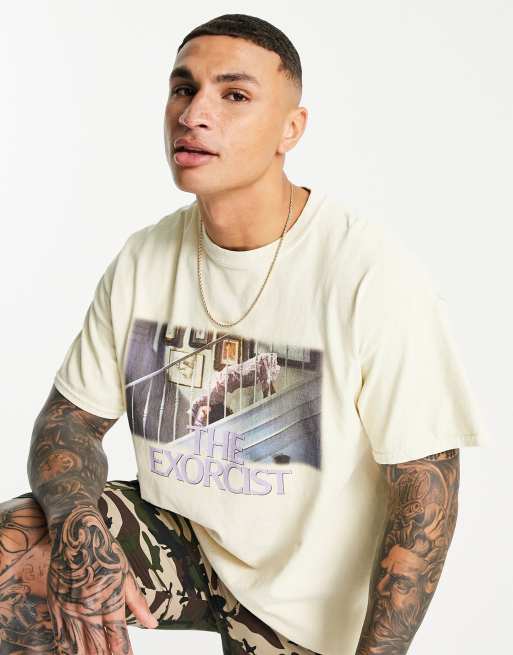 Vintage Supply the exorcist washed t-shirt in ecru