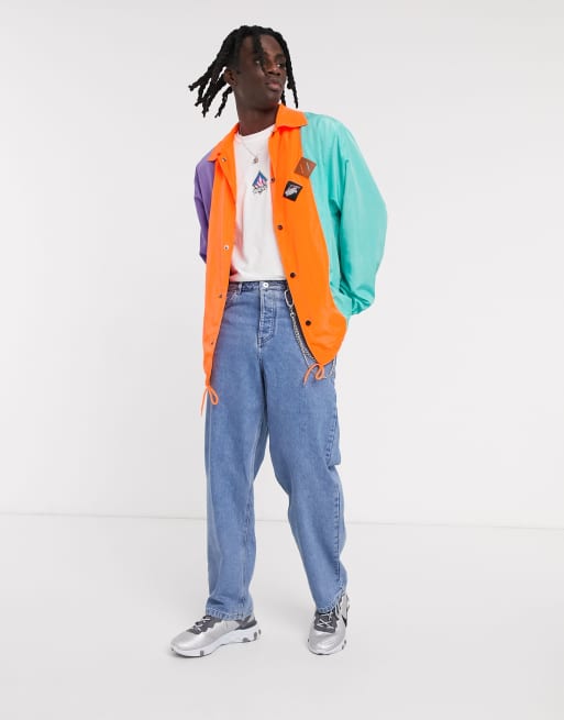 Veste en jean tricolore store