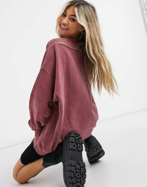 Vintage wash sweatshirt on sale