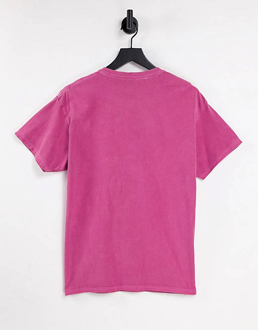 Tops Vintage Supply x Peanuts too cute oversized t-shirt in pink 