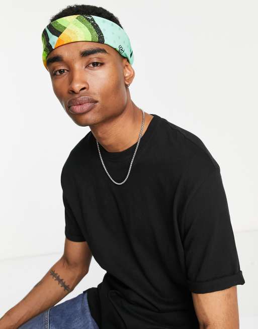 Vintage Supply – Zielona bandana ze wzorem