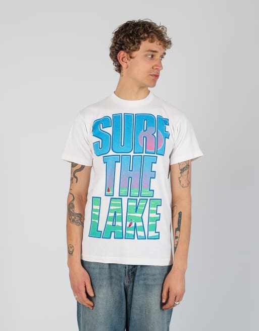 Vintage Surf The Lake s t-shirt in ivory, 3 of 5