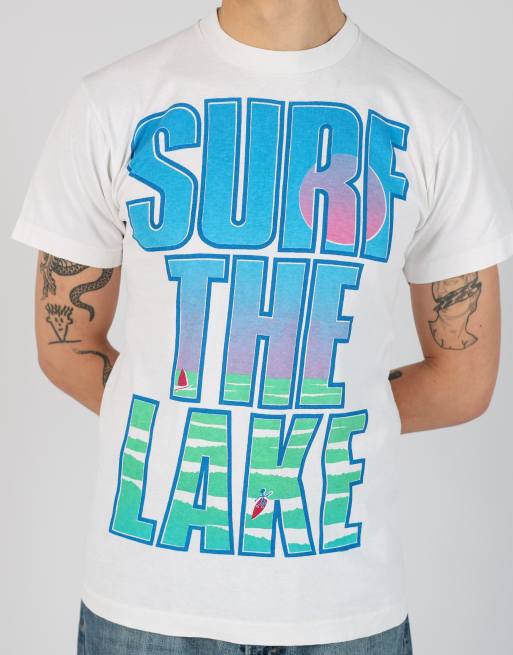 Vintage Surf The Lake s t-shirt in ivory, 5 of 5
