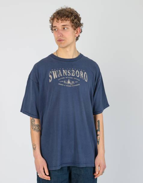 Vintage Swansboro xl t-shirt in navy blue - view 1