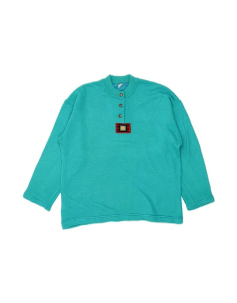 Vintage Sweatshirt Jumper UK 16 Large In Blue - view 1