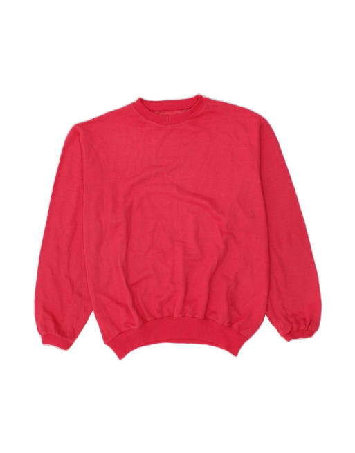 Vintage Sweatshirt Jumper UK 16 Large In Pink