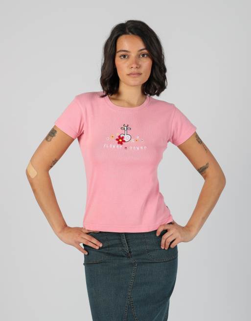 Vintage Switcher S baby tee in baby pink