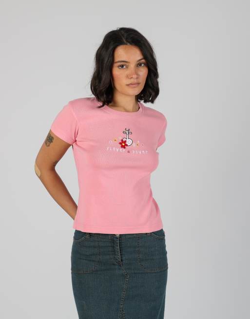 Vintage Switcher S baby tee in baby pink, 3 of 4