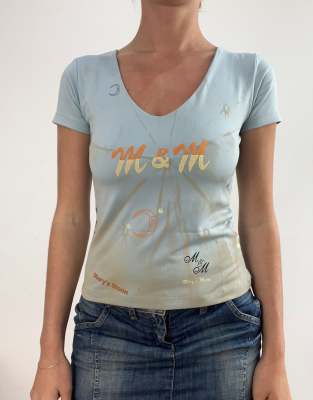 Vintage t shirt in blue