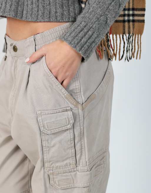 Vintage Tactical Series 28x43 woven cargo pants in beige, 4 of 4