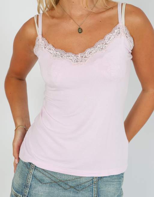 Vintage Tahibo S woven vest in baby pink, 4 of 4