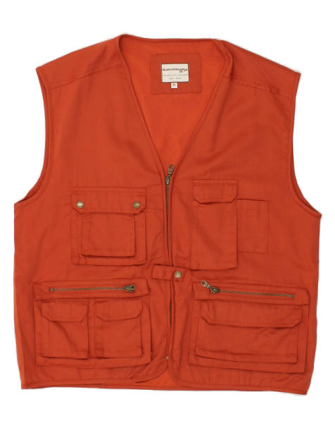 Vintage Tailored Size XL Utility Gilet in Red - view 1