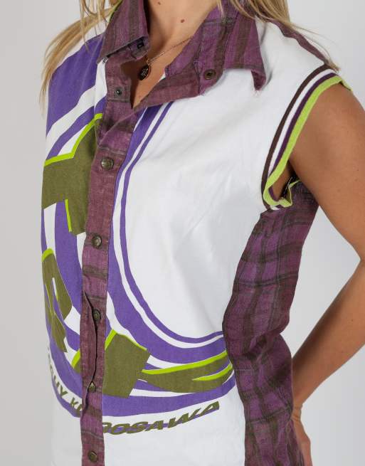 Vintage Takeshy Kurosawa L shirt in purple, 4 of 4