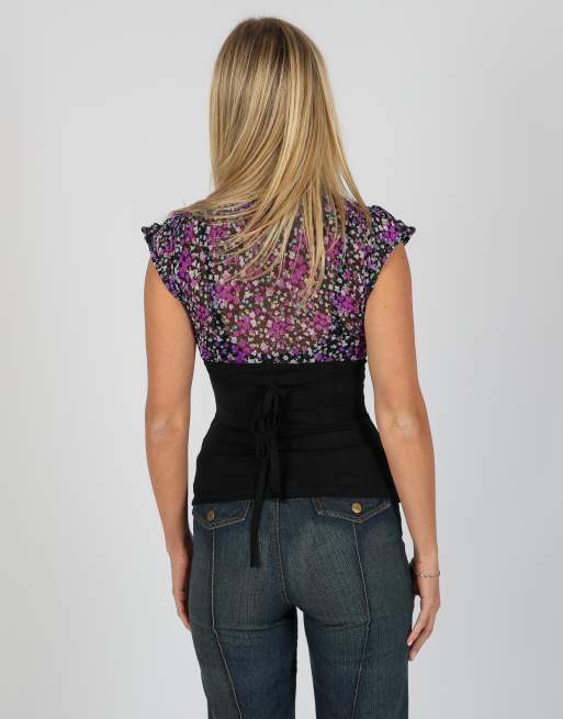 Vintage Tally Weijl M cami in purple, 2 of 4