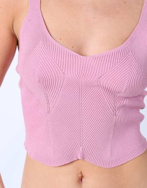 Vintage Tally Weijl M woven top in baby pink, 4 of 4