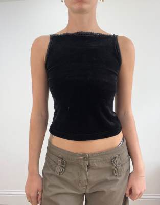 Vintage tank top in black