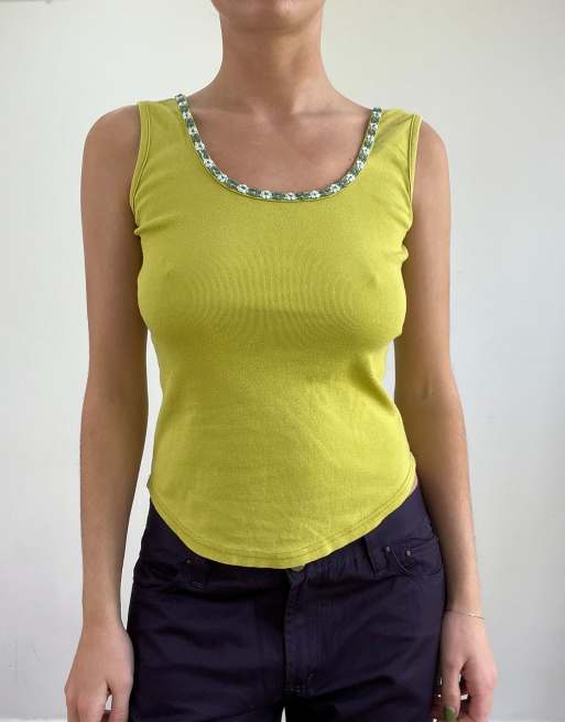 Vintage tank top in green