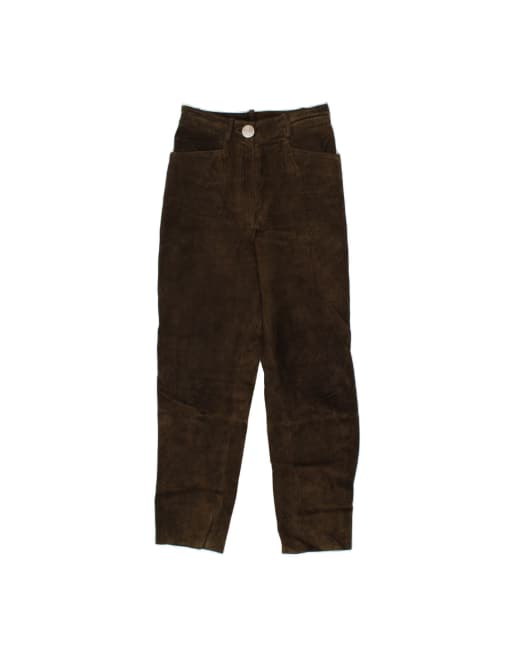 Vintage Tapered Trousers It 36 XS W26 L28 In Brown