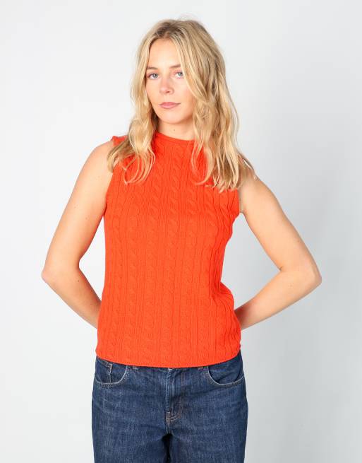 Vintage Taviani S knitted jumper in orange
