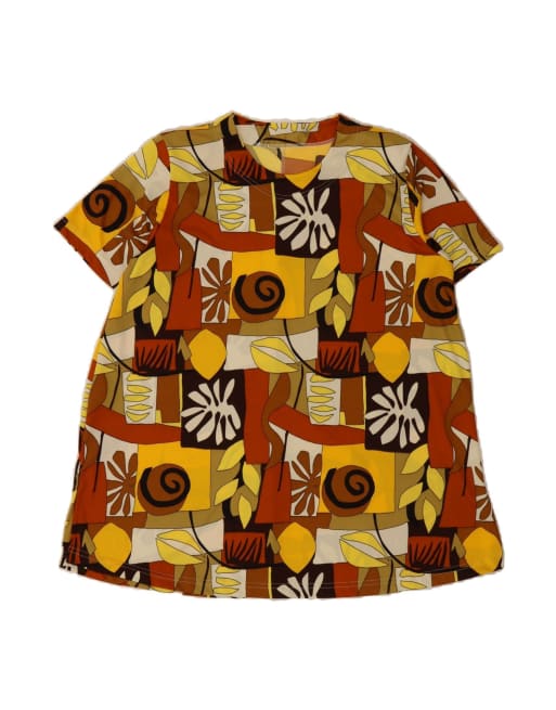 Vintage Tent Dress UK 14 Medium In Multicoloured Patchwork