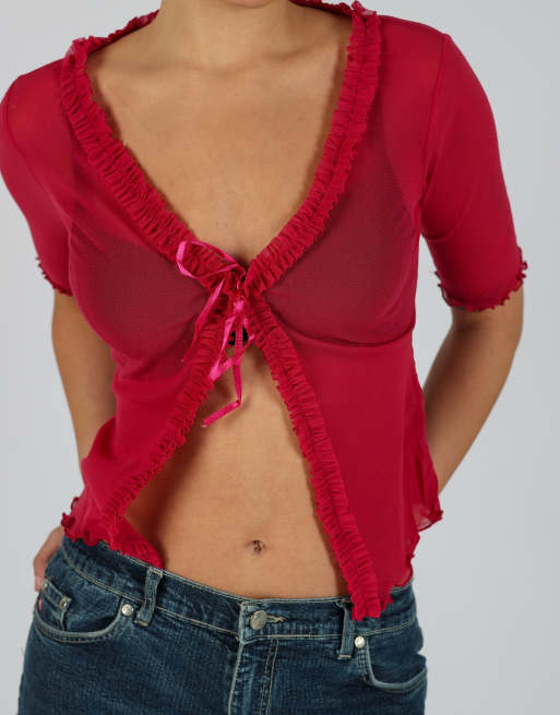 Vintage Test S mesh top in pink, 4 of 4