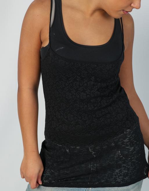 Vintage Tezenis M cami in black, 4 of 4
