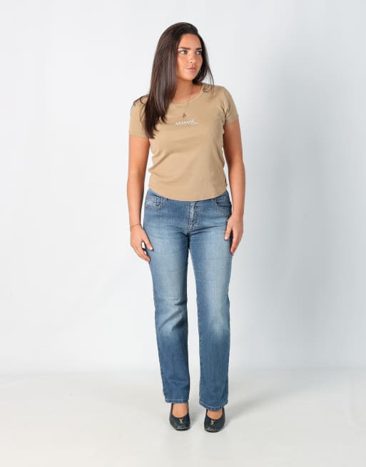 Vintage TFJ 10 bootcut jeans in light blue