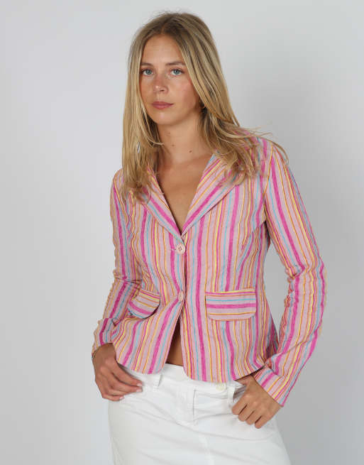 Vintage TGSM S blazer in baby pink