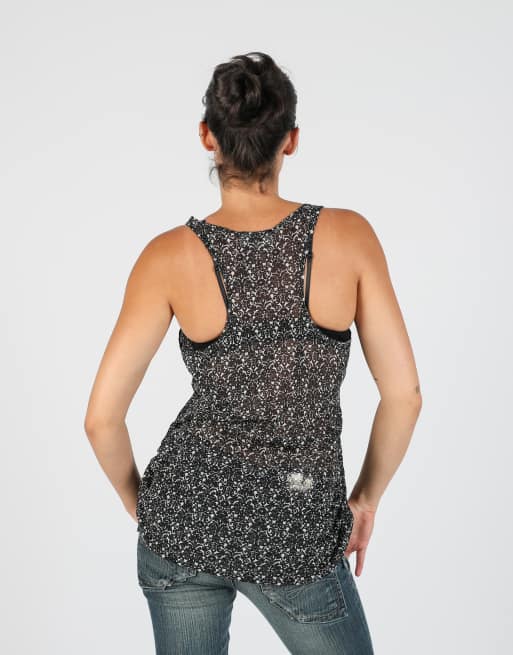 Vintage The Bros M mesh top in black, 2 of 4