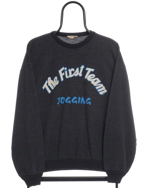 Vintage The First Team size S sweatshirt in black - view 1