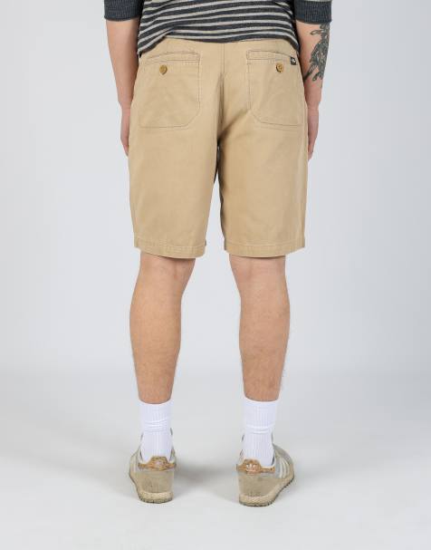 Vintage The North Face 34x20 woven straight shorts in tan - view 1