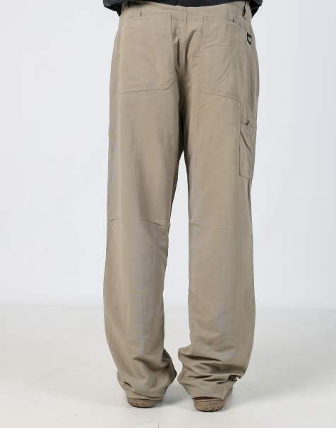 Vintage The North Face 36x32 woven straight pants in light green - view 1