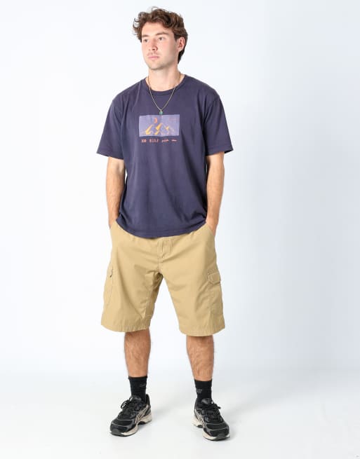 Vintage The North Face 38x23 canvas cargo shorts tan