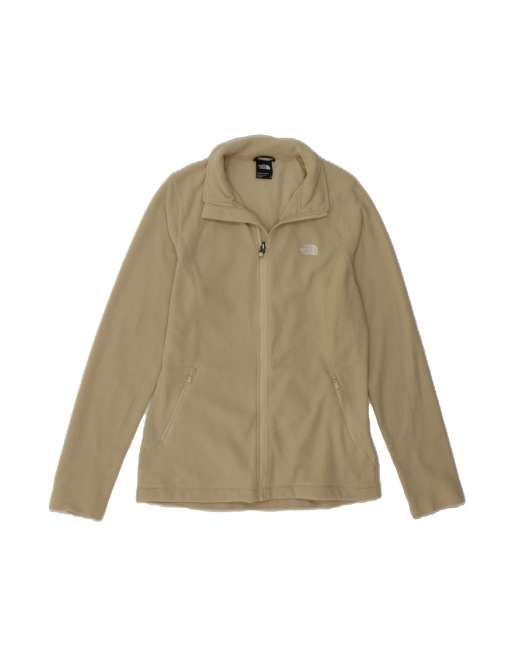 Vintage The North Face Fleece Jacket UK 14 Medium In Beige