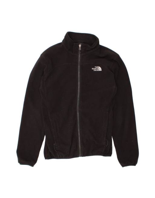 Vintage The North Face Fleece Jacket UK 36 Small In Black