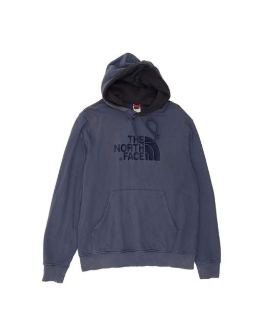 Vintage The North Face Graphic Hoodie Jumper Large In Blue