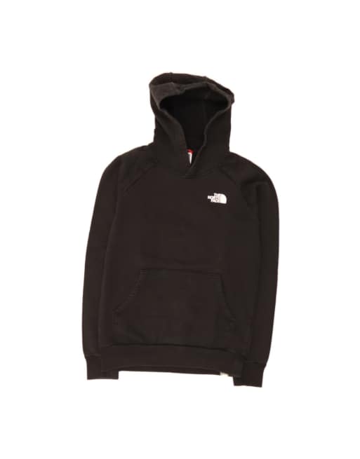 Vintage The North Face Graphic Hoodie Jumper Small In Black