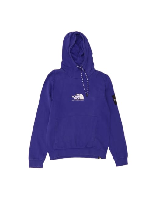 Vintage The North Face Graphic Hoodie Jumper Small In Blue