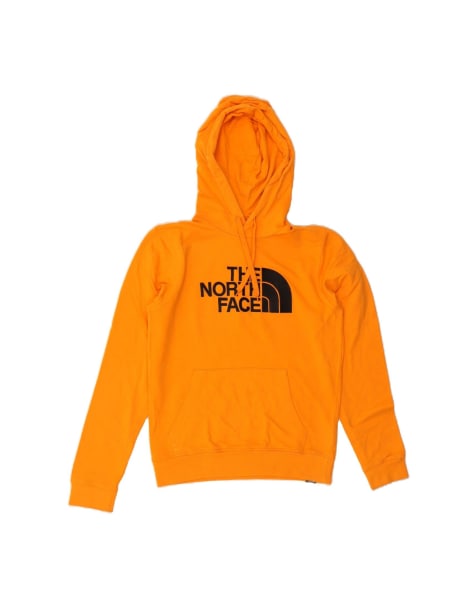 Vintage The North Face Graphic Hoodie Jumper Small In Yellow - view 1