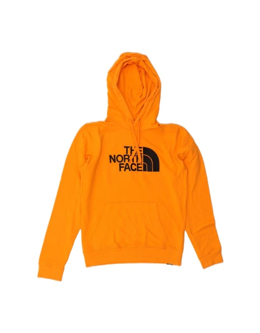 Vintage The North Face Graphic Hoodie Jumper Small In Yellow