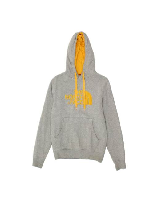 Vintage The North Face Graphic Hoodie Jumper XS In Grey